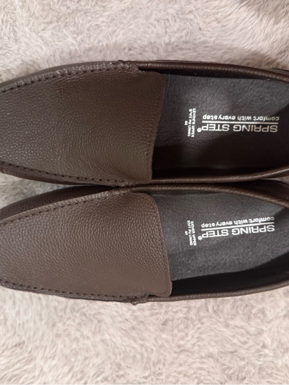 Spring Step Men's Dark Brown Slip-On Loafers